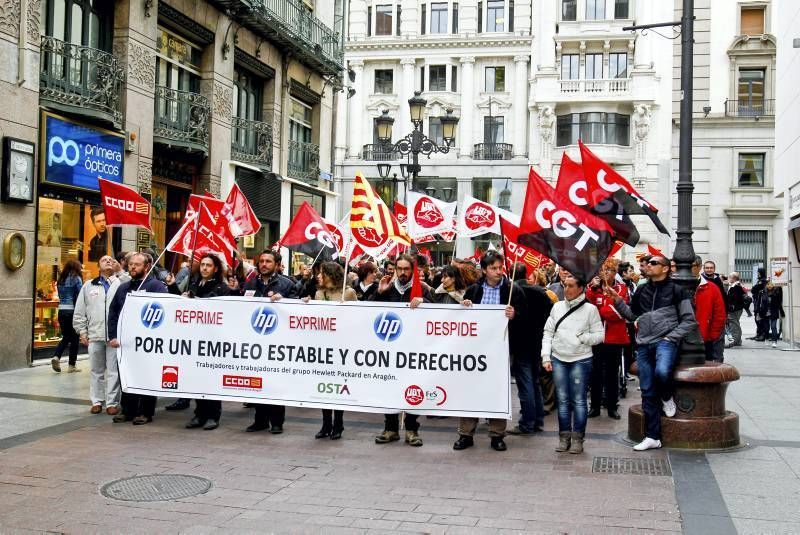 Fotogalería: Protesta de la plantilla de HP