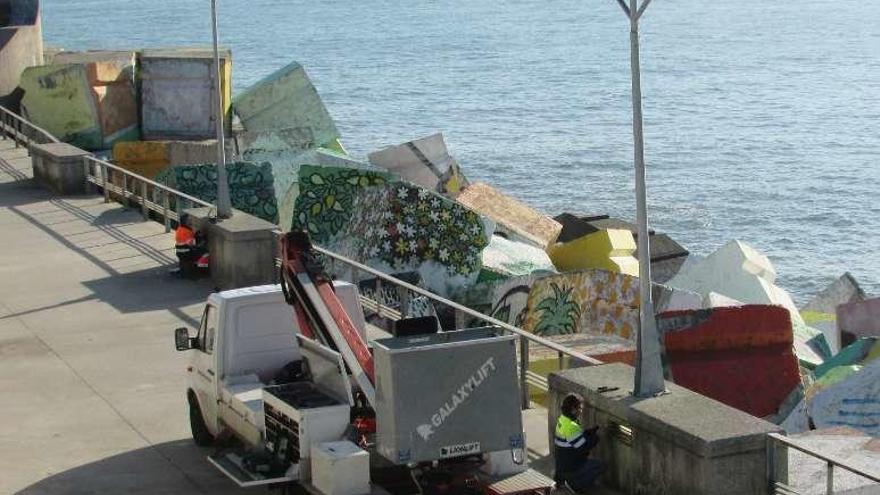 Obras por doquier en Llanes