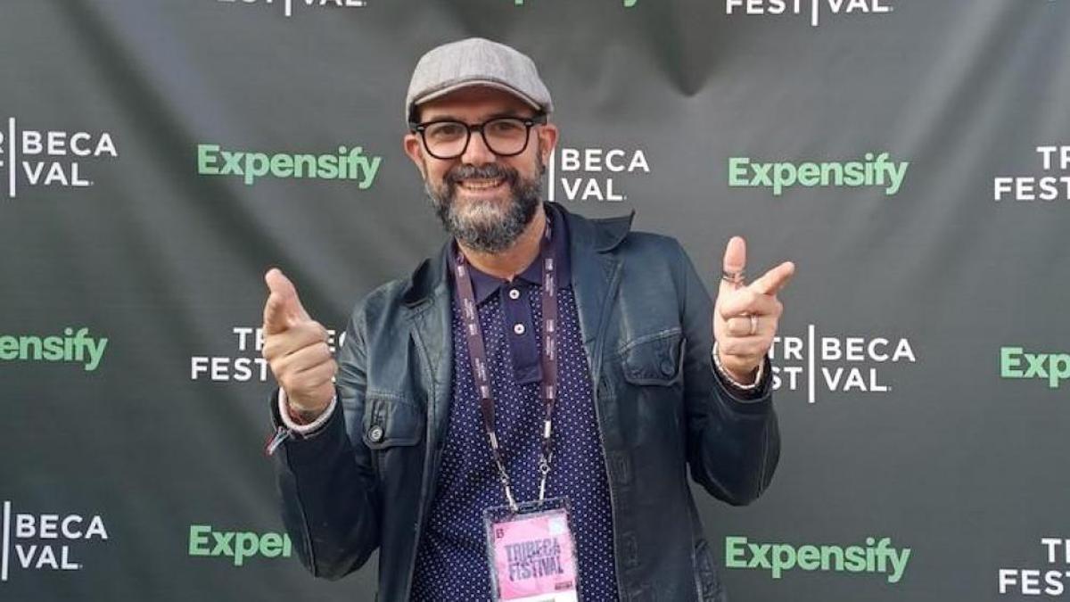 El director zaragozano Hugo Ruiz, en el Festival de Tribeca de Nueva York.