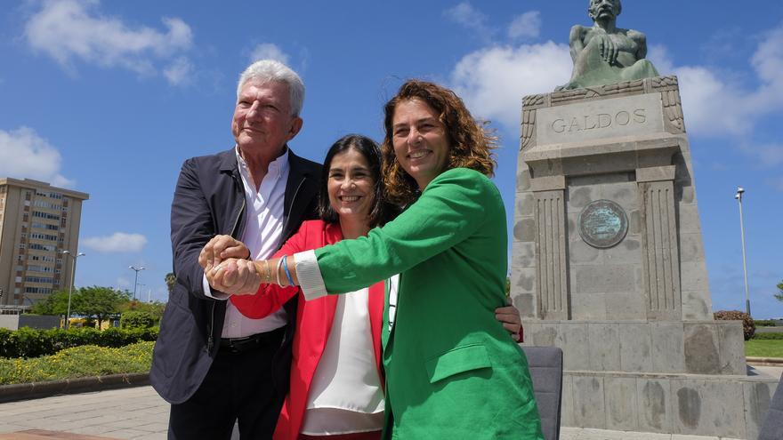 PSOE, NC y USP firman el pacto para gobernar en el Ayuntamiento de Las Palmas de Gran Canaria