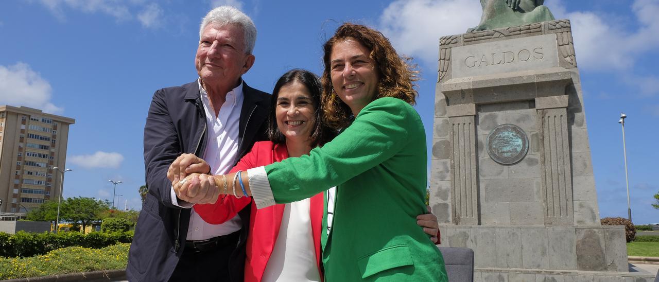 PSOE, NC y USP firman el pacto para gobernar en el Ayuntamiento de Las Palmas de Gran Canaria