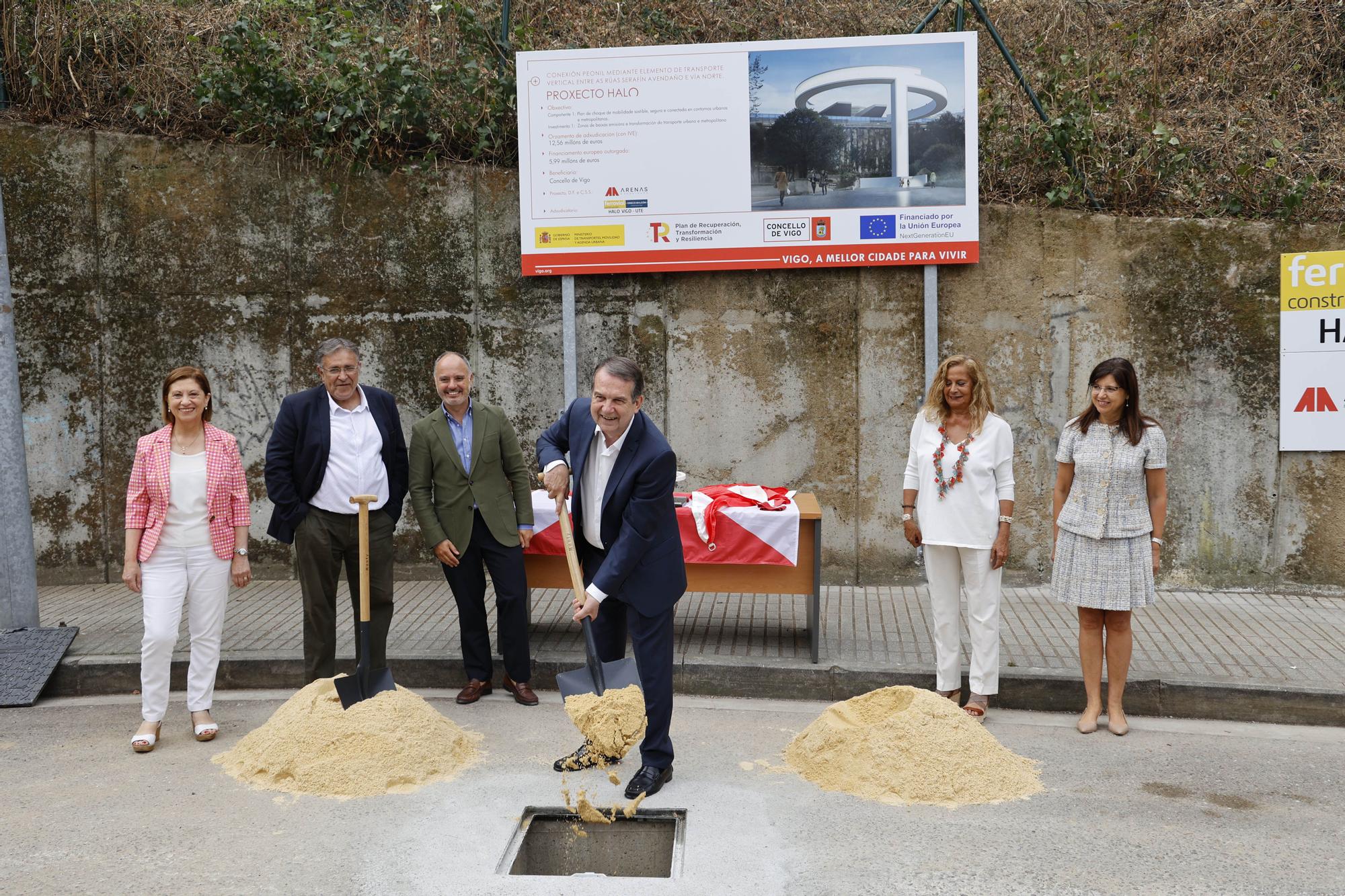 El ascensor HALO entre García Barbón y Vialia ya tiene su primera piedra