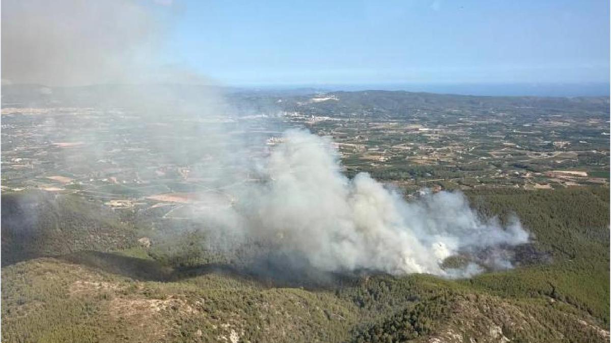 Incendio en Castellví de la Marca el jueves 20 de agosto