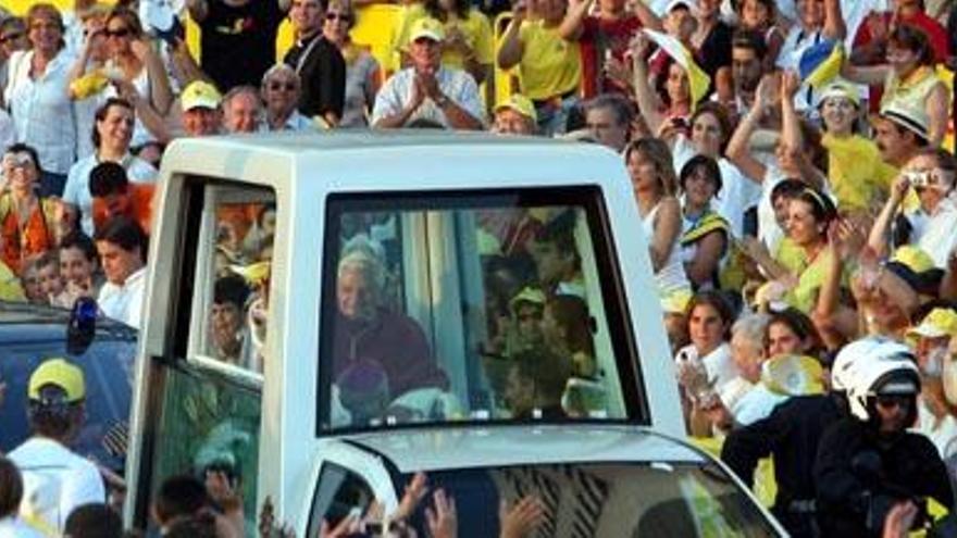 Un momento de la visita del Papa a Valencia en 2006. Foto: Ferran Montenegro