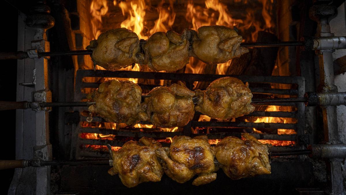 La 'rostisseria' de Los Caracoles.