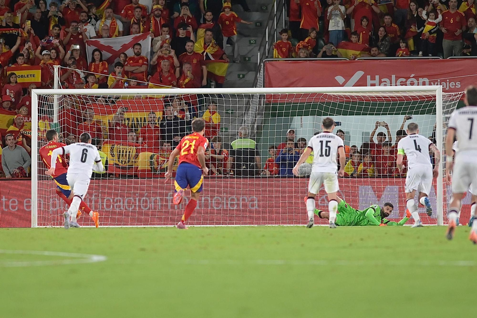 España - Georgia, en imágenes