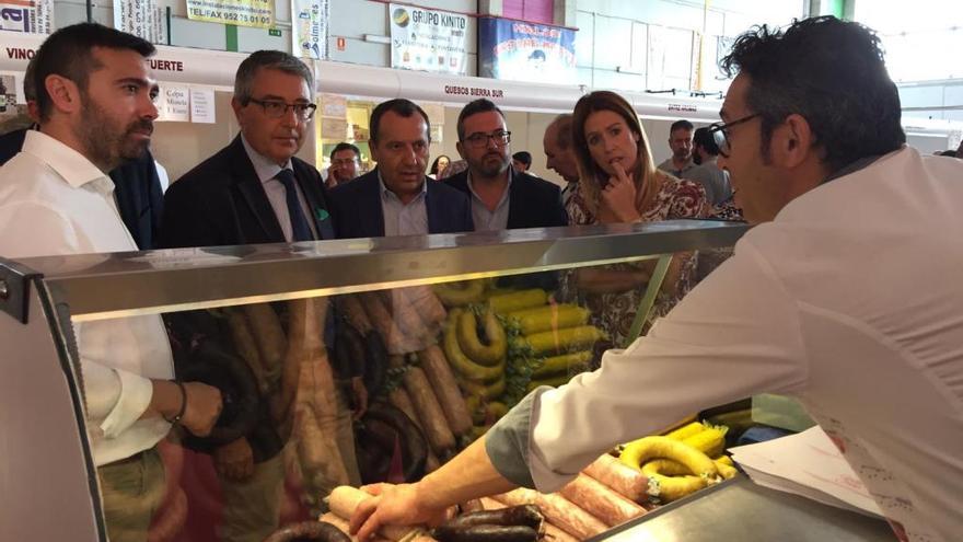 Francisco Salado, ayer en la Feria de Ganado y Agroalimentaria de Villanueva de Tapia.