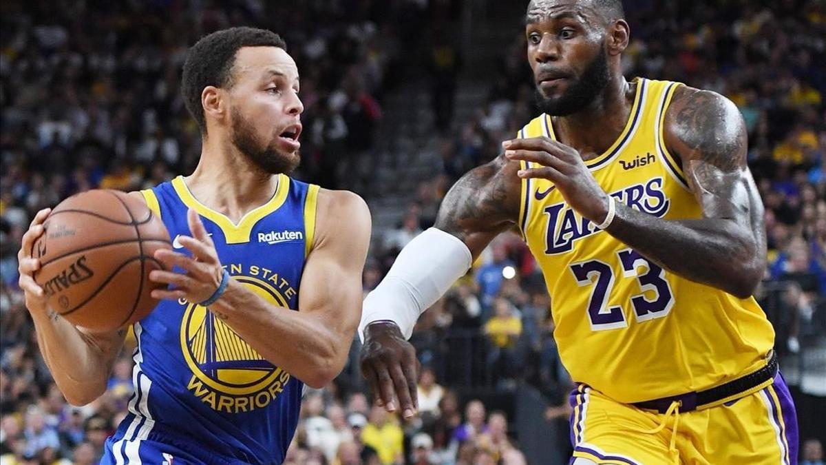 Curry frente a Lebron, ya con los Lakers en la pretemporada, y anuncio del duelo que viene en la NBA