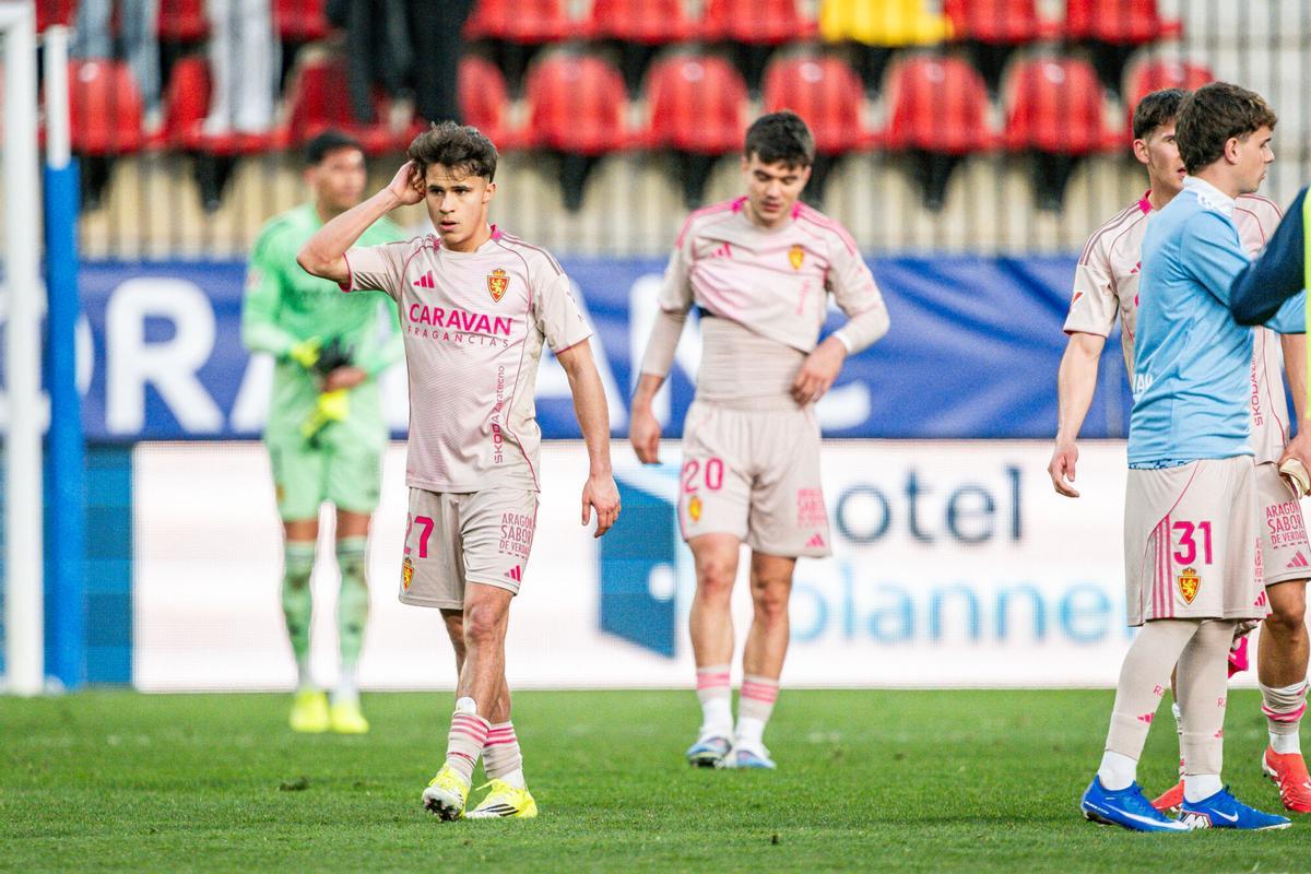 Juan Larios, tras el partido entre el Andorra y el Real Zaragoza.