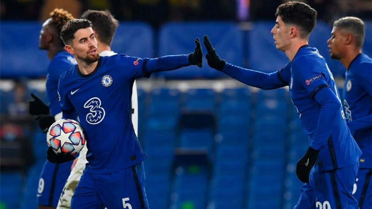 Jorginho marcó el gol del Chelsea ante el Krasnodar