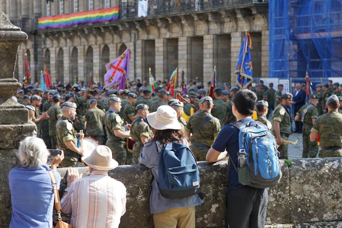 Entrega de premios tras la prueba por relevos de la Brilat en el Camino de Santiago