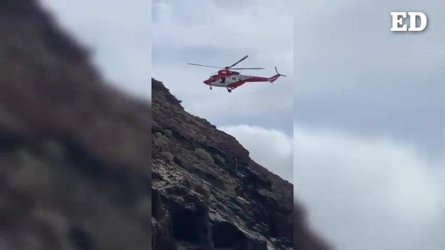 Rescatan a un hombre en Montaña Roja