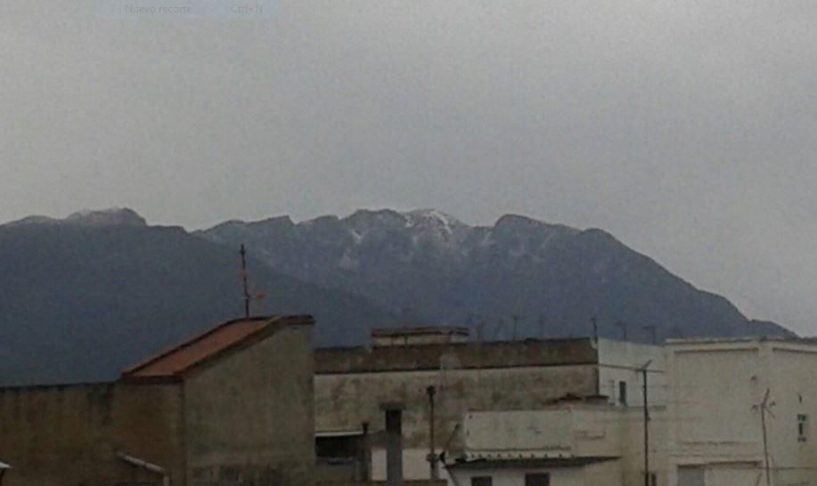 Cerca de Villalonga, en la Safor, ya se empieza a ver también la nieve.