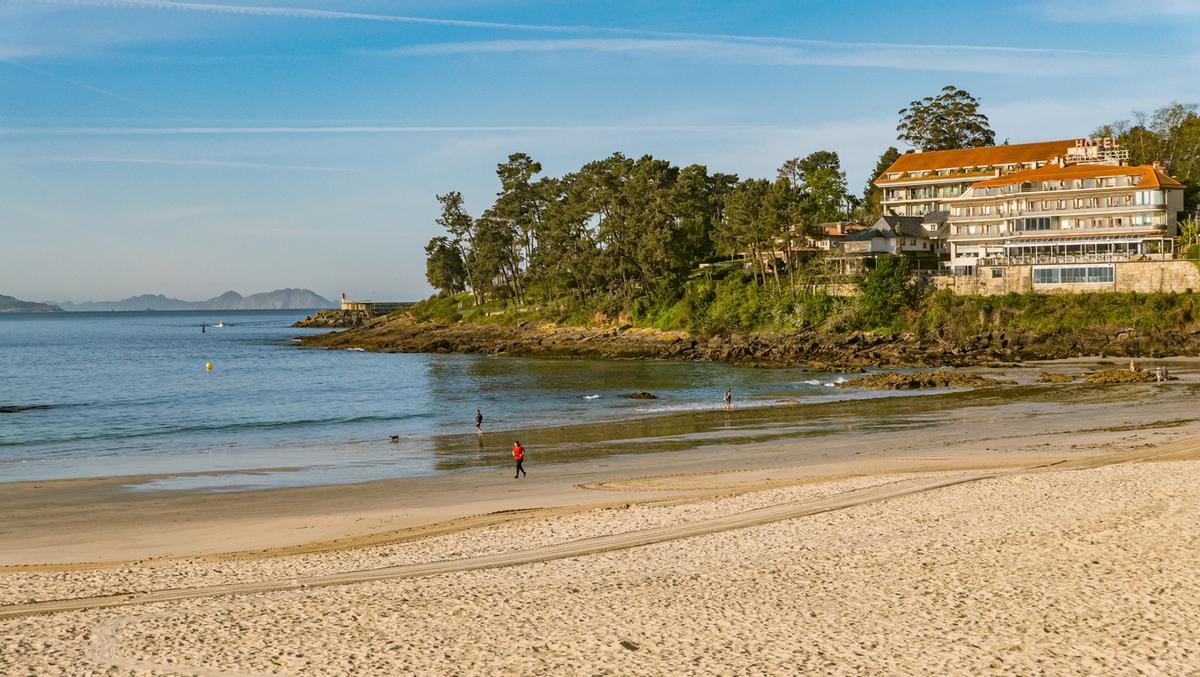Playa en Sanxenxo, Galicia, España