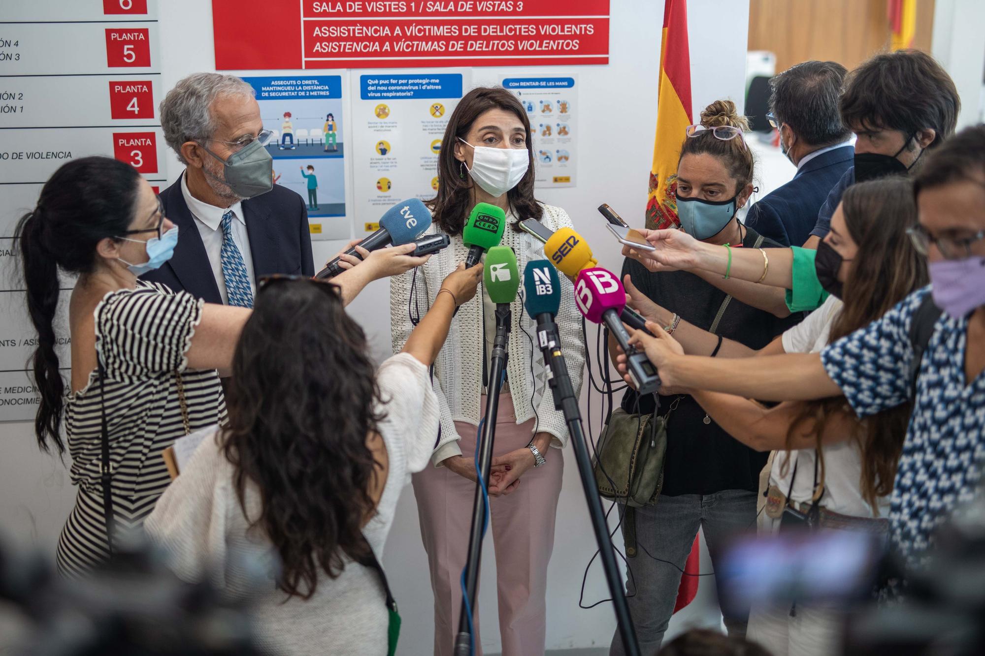 Visita de la ministra de justicia Pilar Llop a los Juzgados de Ibiza