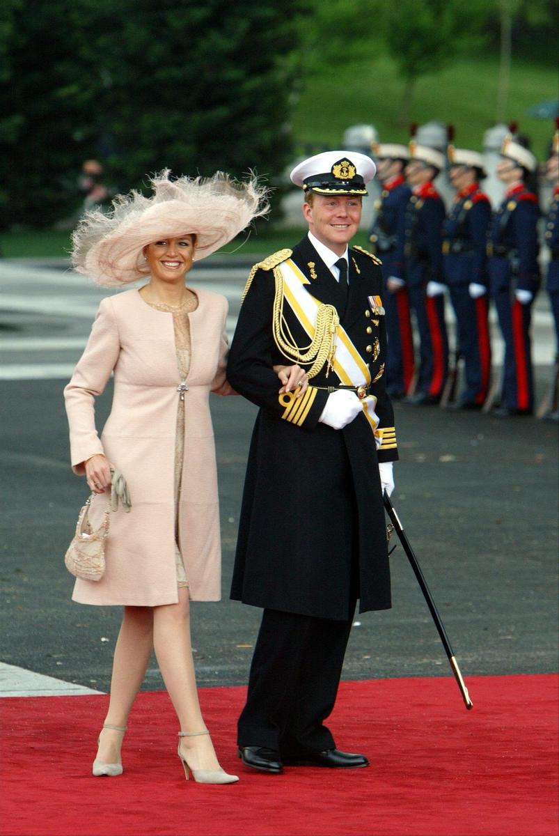 Guillermo de Holanda y Máxima Zorreguieta en la boda de Letizia y Felipe