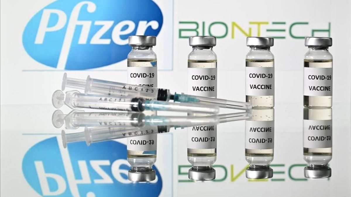 La vacuna contra el coronavirus de Pfizer y BioNTech.
