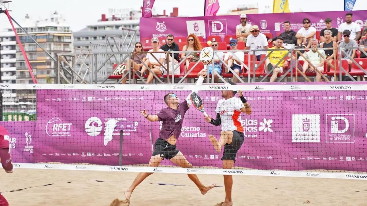 El tenis playa mundial corona este domingo a sus campeones en Las Canteras