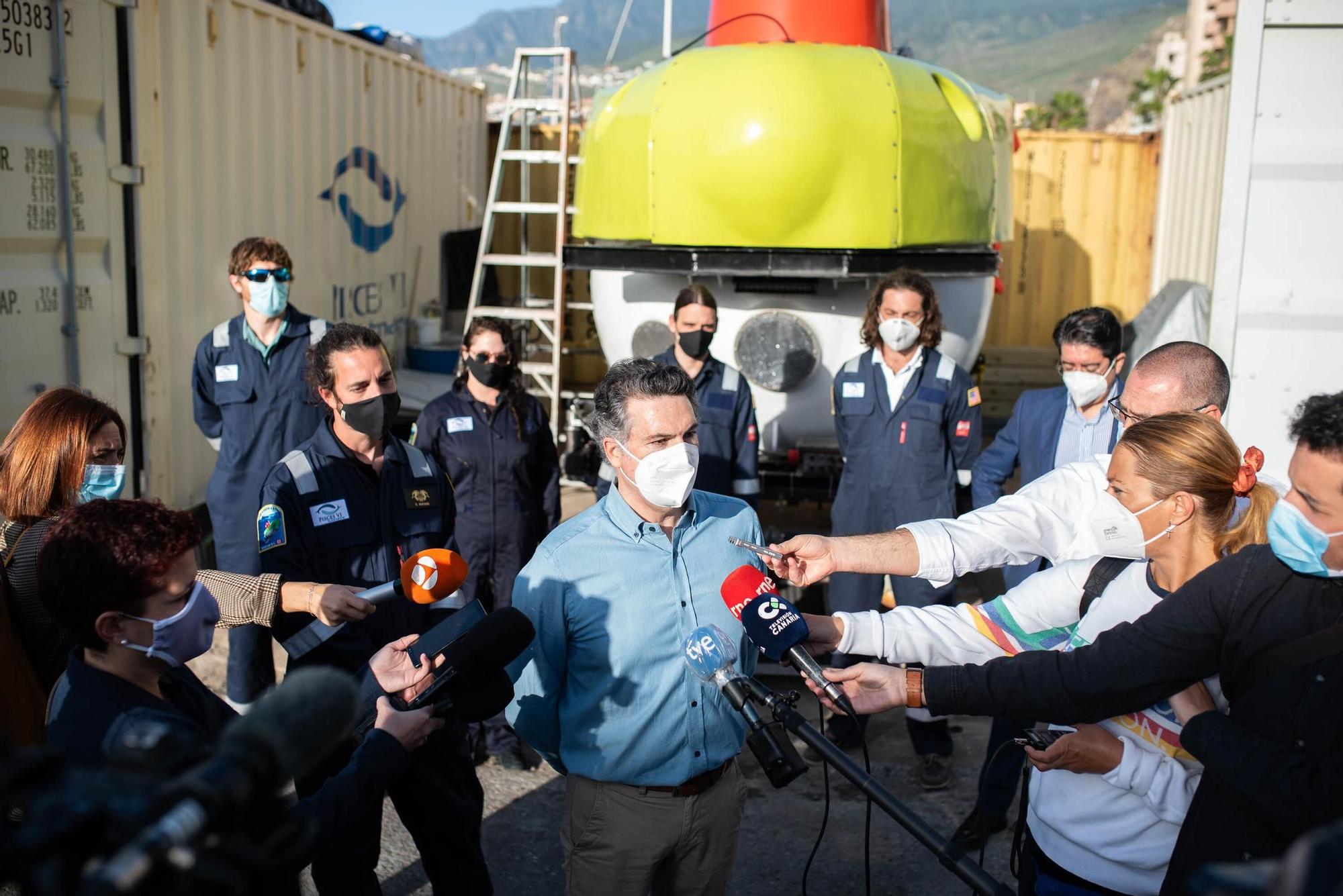 Un submarino para estudiar los fondos de Tenerife