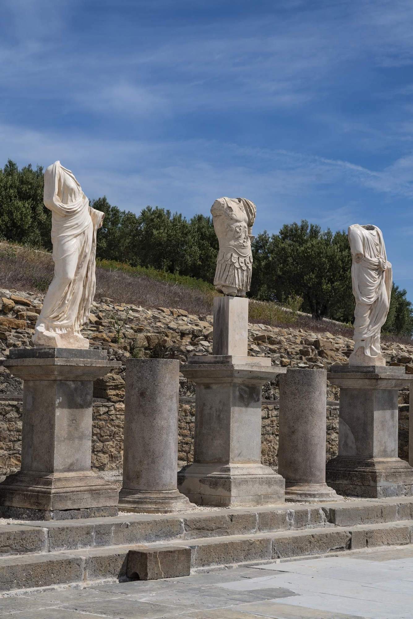 Plaza del Foro del Yacimiento Arqueológico de Torreparedones, a unos 20 kilómetros de Baena.