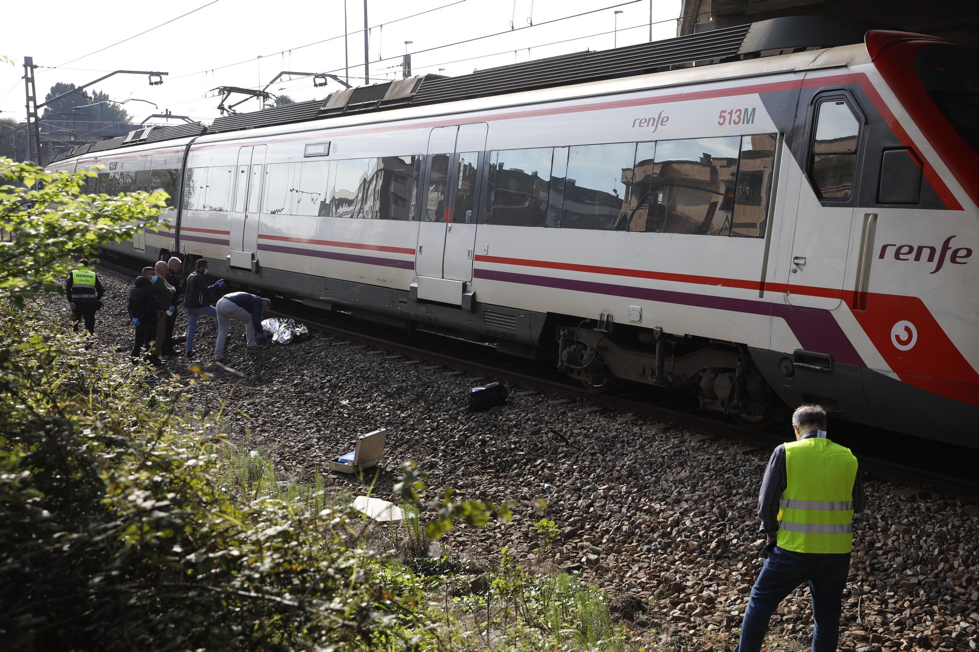 Fallece un hombre al ser arrollado por un tren en Gijón