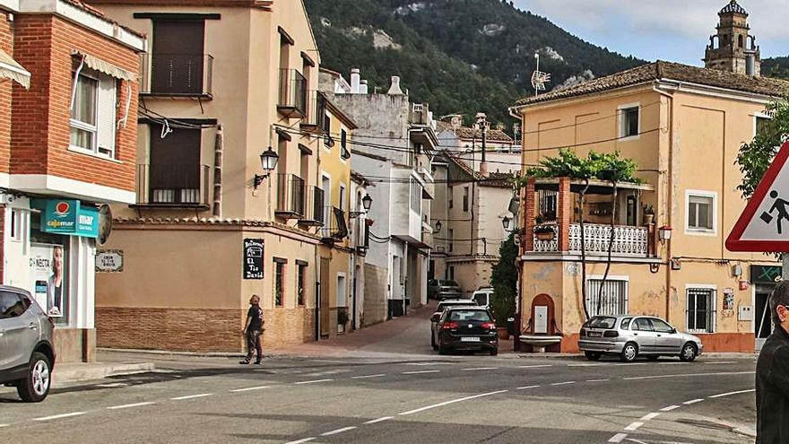 Vista parcial del casco urbano de Alfafara.