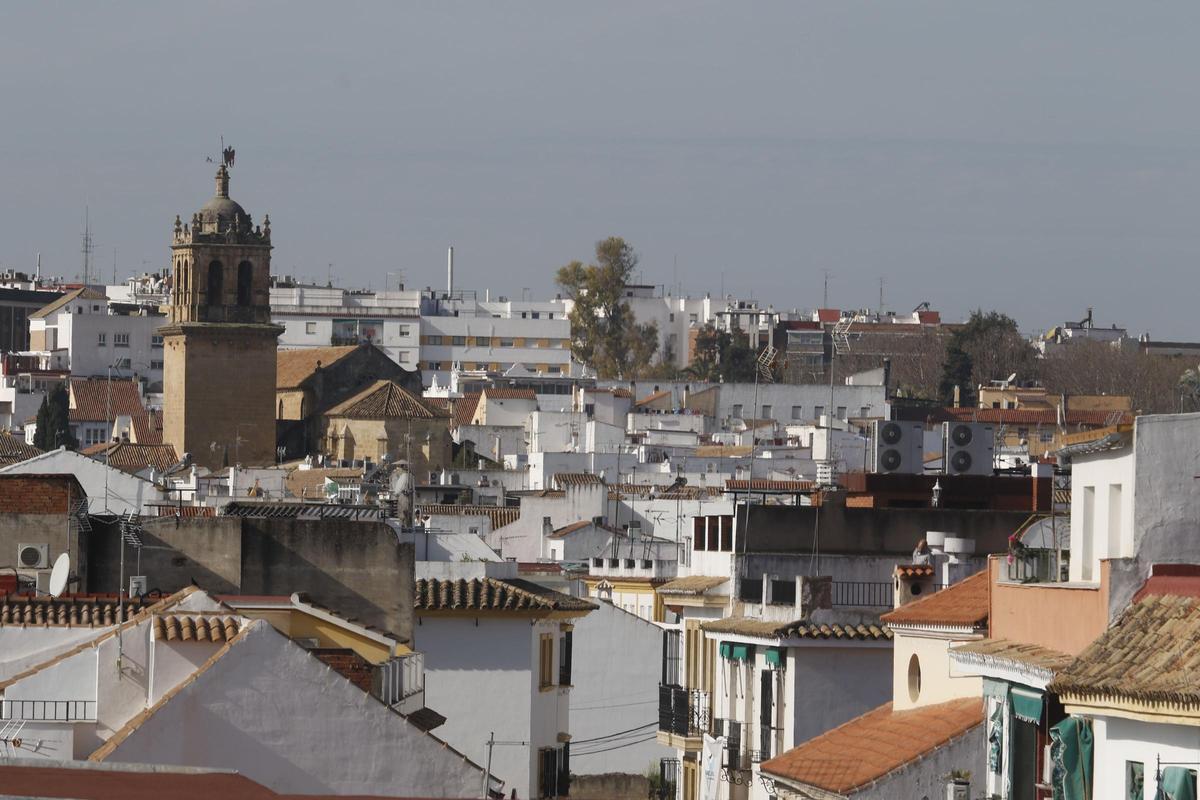 Vista de viviendas en el casco histórico.