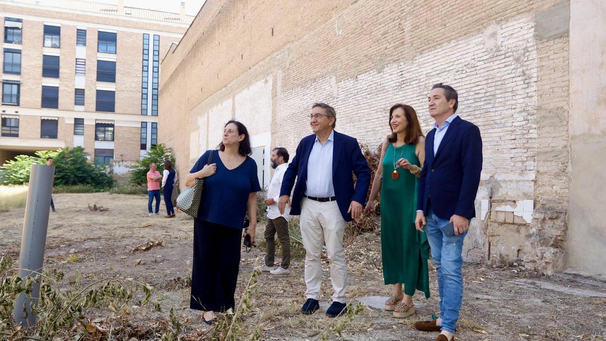 La secretaria autonómica Pilar Tébar, el conseller José A. Rovira, la directora de Patrimonio Marta Alonso y el gerente del Consorci Nicolás Bugeda.