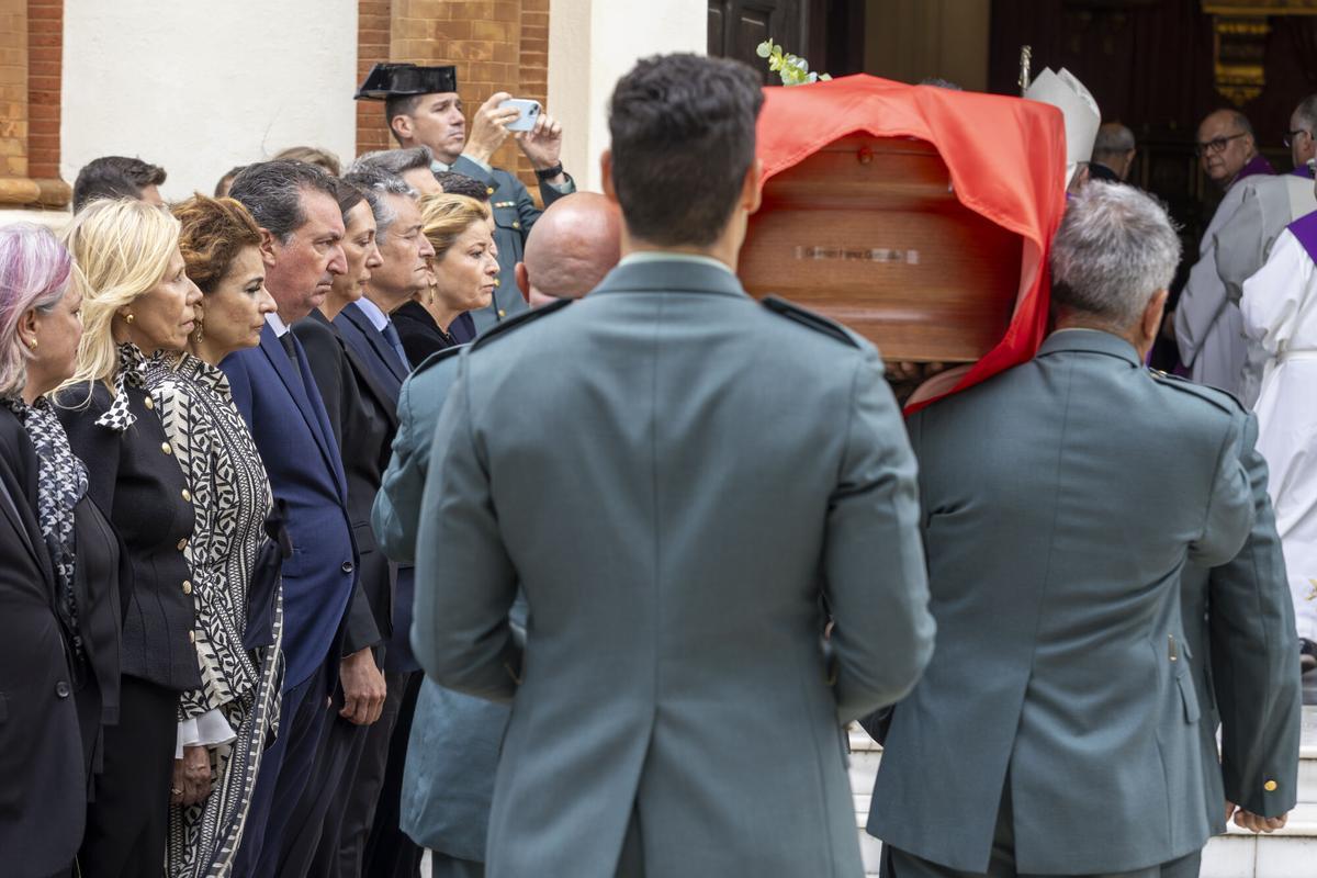 Misa funeral en honor a los dos agentes de la Guardia Civil fallecidos.