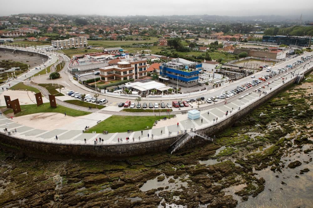 Gijón desde un dirigible