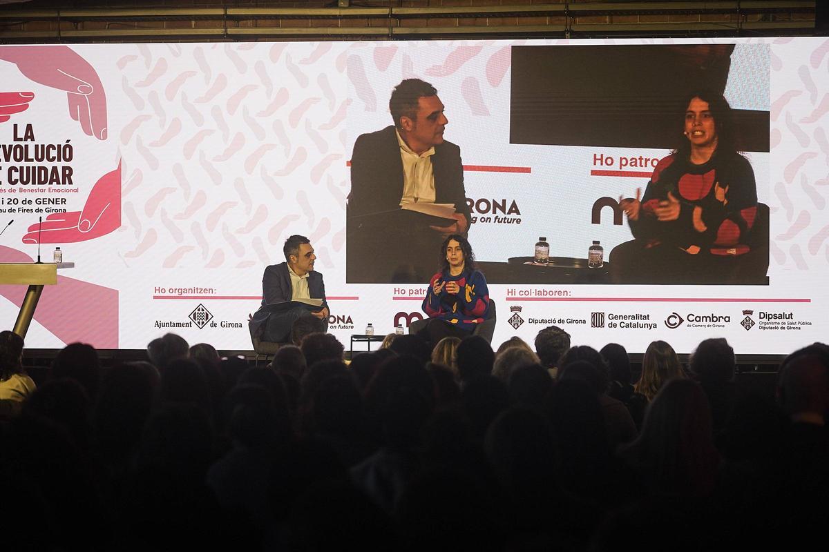 El primer dia del  II Congrés de Benestar Emocional de Girona