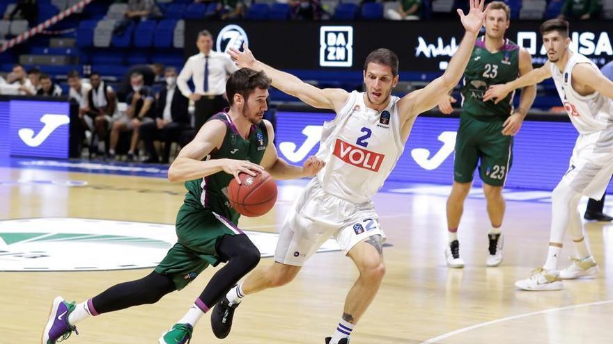 Imagen del Unicaja-Buducnost de la primera vuelta.