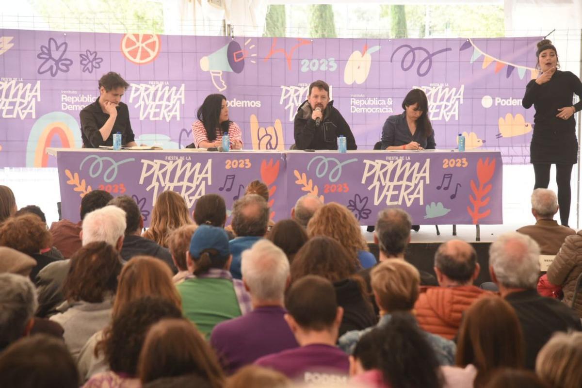 Pablo Iglesias, en la fiesta de Primavera de Podemos