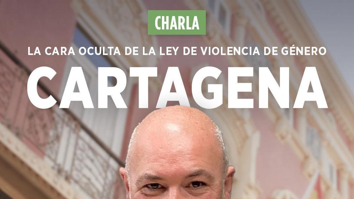 Cartel anunciando la conferencia de Jesús Muñoz