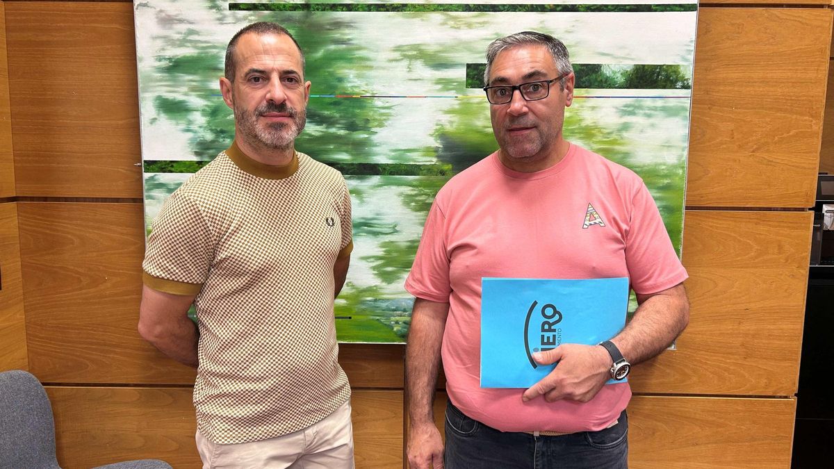 Por la izquierda, Ángel García y Pergentino Martínez