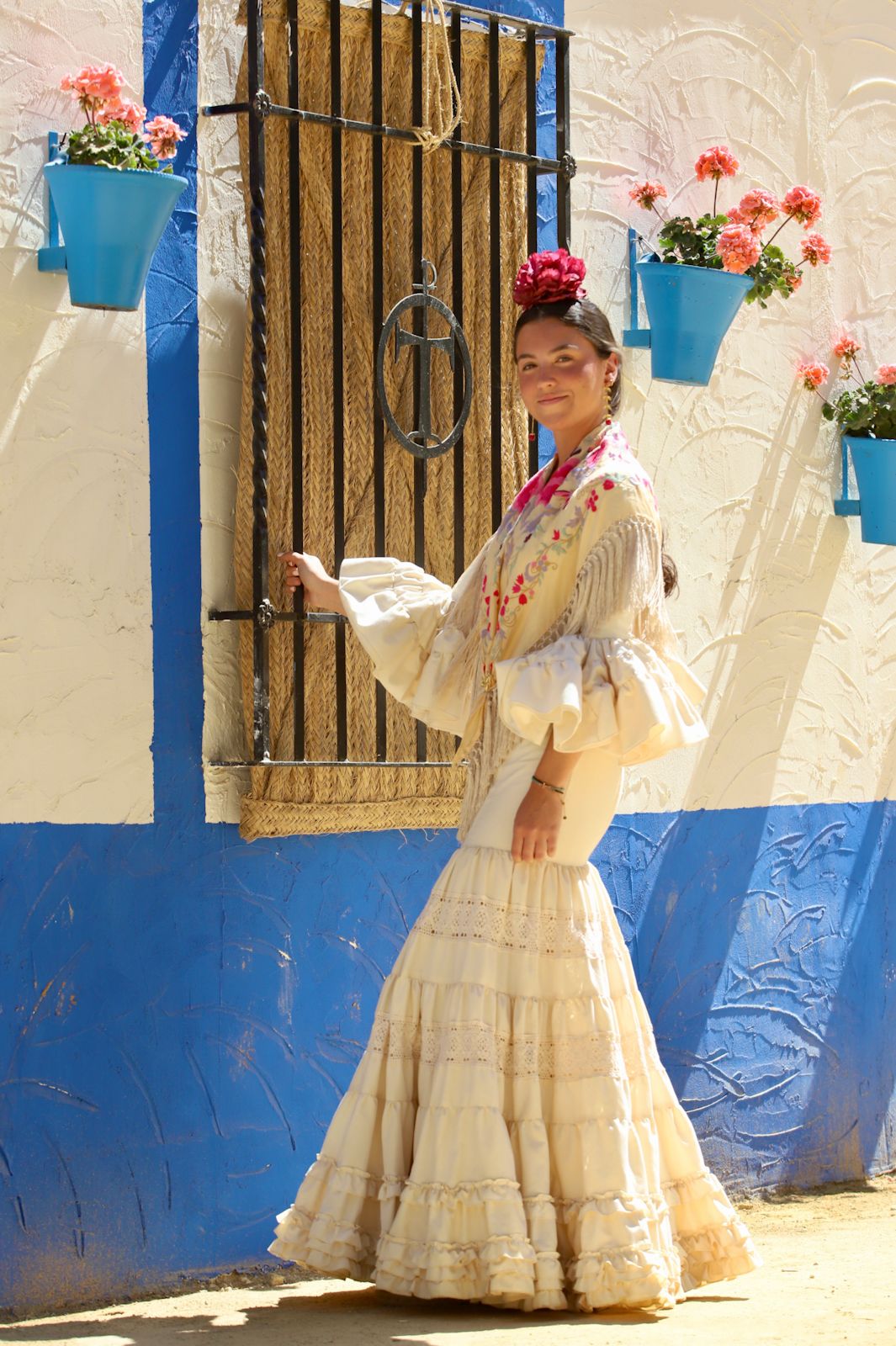 Trajes de gitana en el miércoles de Feria