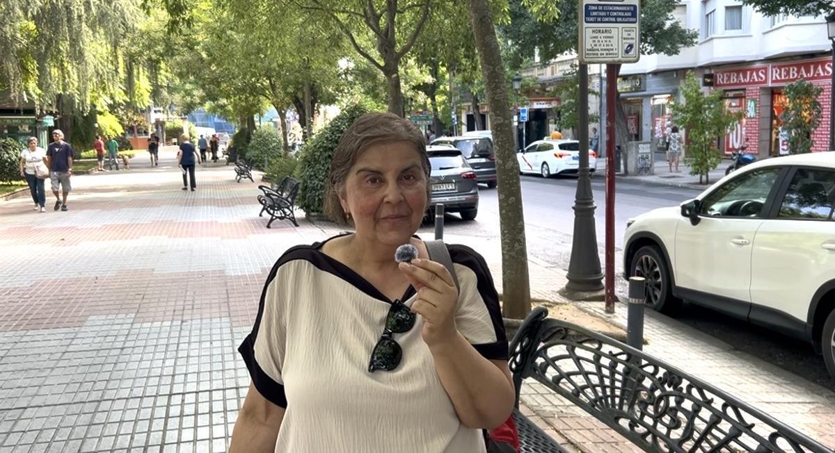Pilar Berrocal, jubilada tras ser reconocida con una incapacidad permanente absoluta.