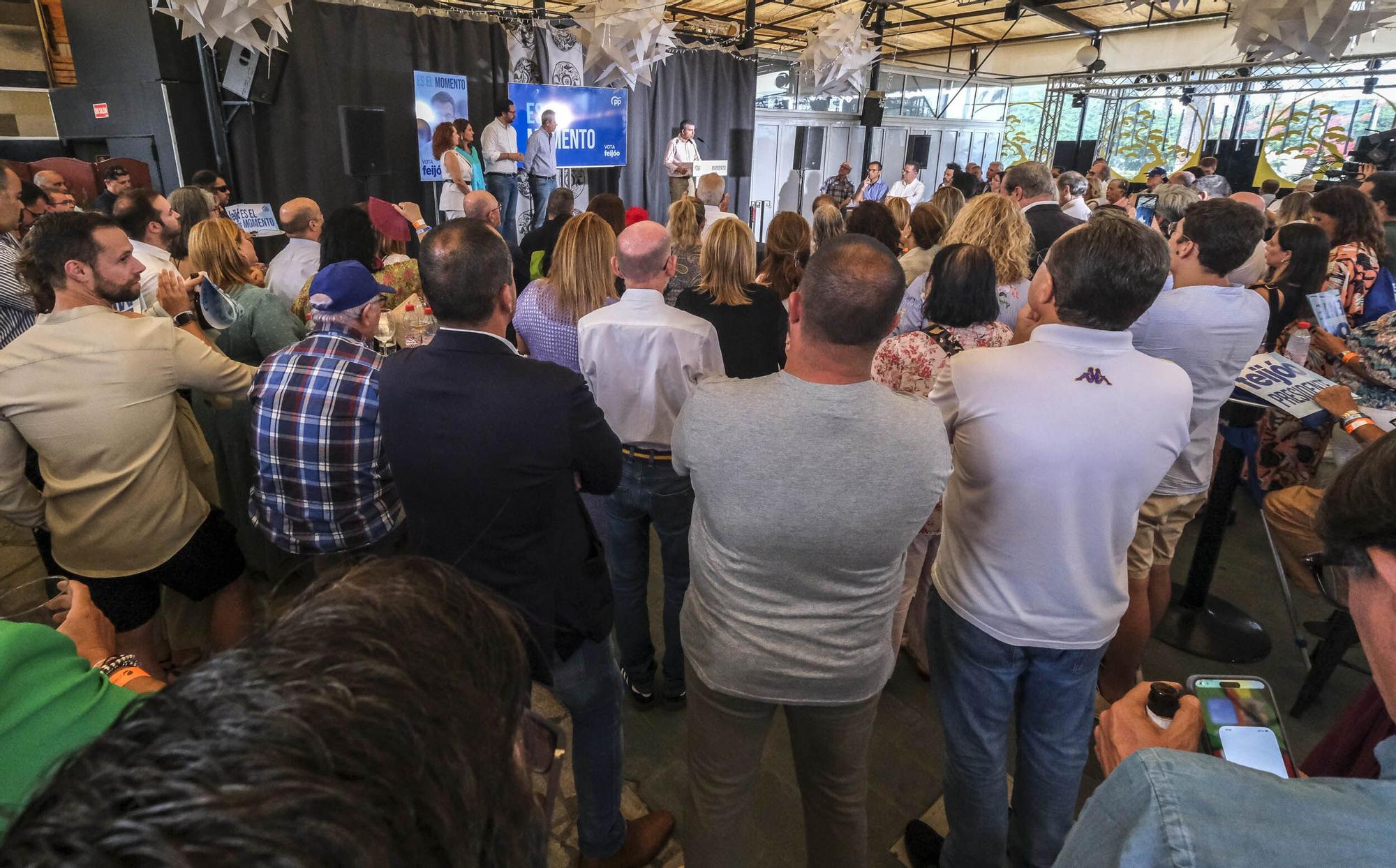 Cierre de campaña de las elecciones generales de los candidatos del PP por la provincia de Las Palmas