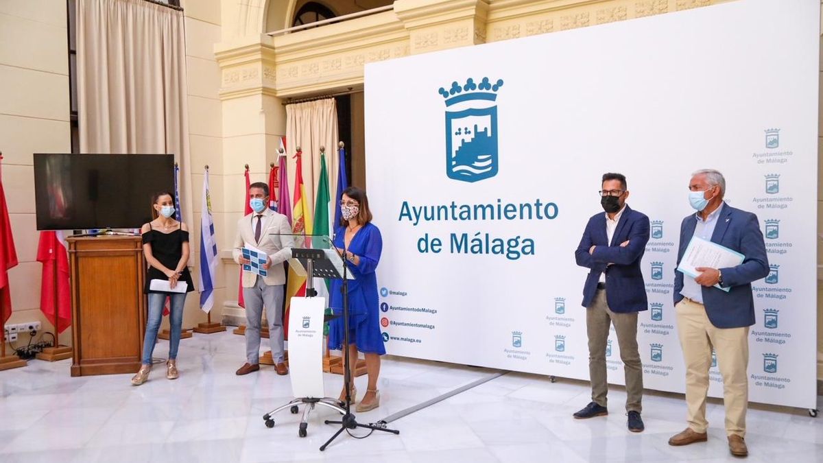 Rueda de prensa ofrecida hoy por los concejales cuyas áreas dan las ayudas.