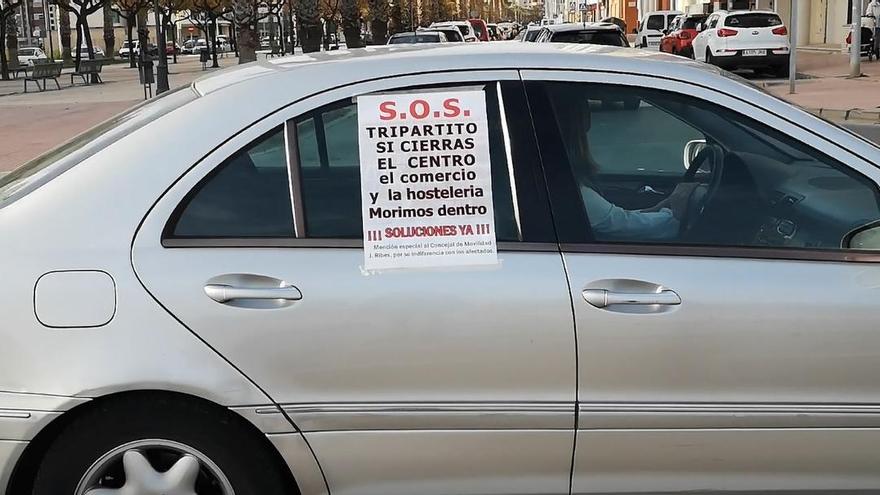 Manifestación contra las cámaras de accesos al centro de Castelló