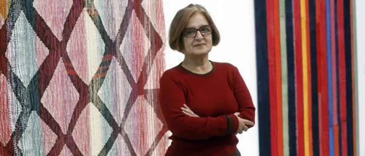 Teresa Lanceta (Barcelona, 1951), produce telares influidos por la tradición marroquí.