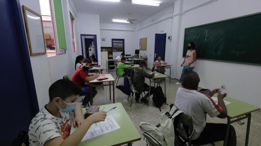 Inicio de curso en el colegio Gabriel Vallseca de Son Gotleu (Palma).