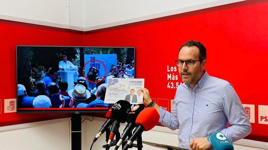 El PSOE denuncia que Prensa y Protocolo del Ayuntamiento de Elche trabajaron para el acto electoral de Feijóo