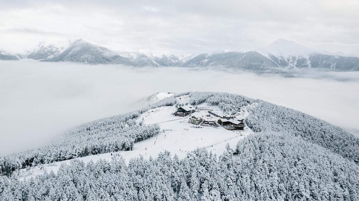 El panorama en Pal Arinsal, al igual que en todas las estaciones del Pirineo, es espectacular