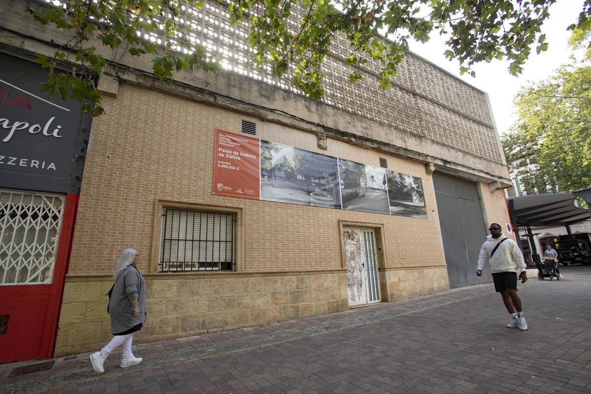 Fachada de Santa Clara donde se proyectaba el Palacio de Justicia.