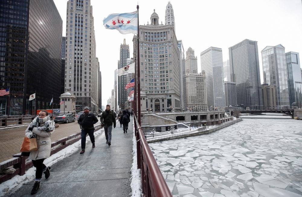 Una ola de frío polar congela Estados Unidos