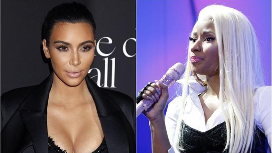 Los looks más parecidos de Nicki Minaj y Kim Kardashian