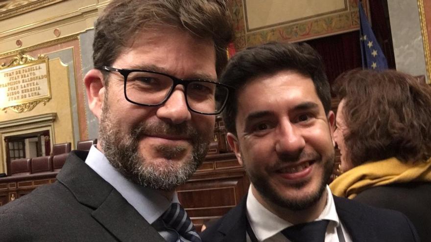 Dos de los investigadores.
