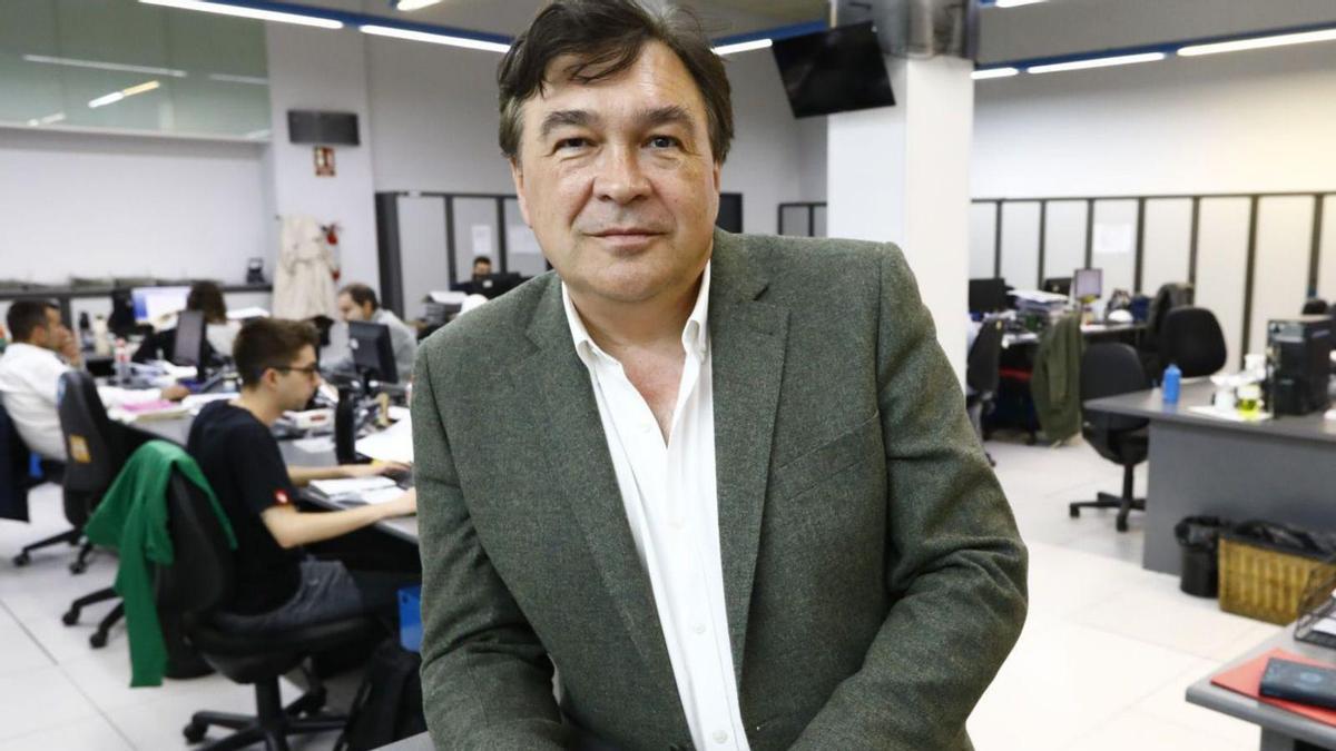 Tomás Guitarte, candidato a la Presidencia de la DGA por la coalición Teruel-Aragón Existe, en EL PERIÓDICO. | JAIME GALINDO