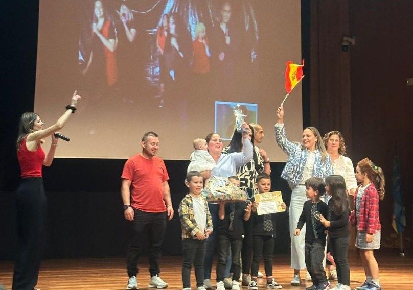 Un momento del Festivalga, la cita con la música donde los niños son los teloneros de Eurovisión.